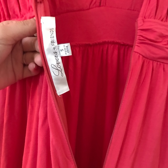 Lovers + Friends Revolve Helena Maxi Dress in Coral - Picture 7 of 9